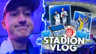 OSTKURVE STIMMUNG🔥Hertha BSC vs. St. Pauli⚽Stadionvlog 2. Bundesliga Highlights