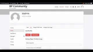 BuddyPress Extended Profiles Setup - BuddyPress Tutorial 2024