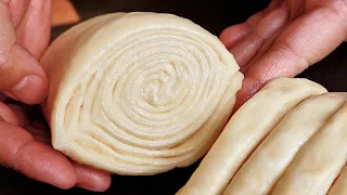 歷史上最簡單快速的方法，來製作這個一層一層的麵包❗️新手也可以完成✌️【阿栗食譜192】