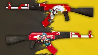 CS2 TIMELAPSE AK-47 Red Skull Graffiti │ Steam Workshop │ Blender 3D