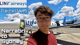 Link Airways Fly Corporate Fairchild Swearingen Metro 23 Narrabri to Sydney Flight Review