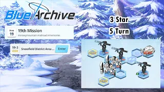 Blue Archive Global - Story Stage Normal 19-3 (3 Star & 5 Turn Clear)