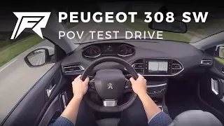 2017 Peugeot 308 SW 1.2 PureTech 130 - POV Test Drive (no talking, pure driving)