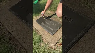 Bronze Headstone Cleaning Tutorial