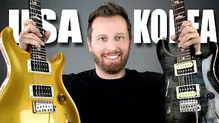 Paul Reed Smith vs PRS SE - American vs Korean Guitar Comparison!