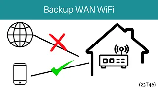 23T46 Jak zrobić proste zapasowe łącze domowe Backup WAN WiFi [Konfiguracja Mikrotik]