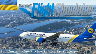 Microsoft Flight Simulator 2020 Kiev - Kyiv - landing Sikorsky (Zhuliany) Airport - Kiev Landmarks