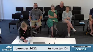 Ashburton District Council Meeting - 23 November 2022