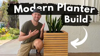 Building the BEST DIY Modern Planter Box