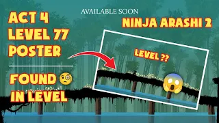 Ninja Arashi 2 Act 4 Level 77 Poster Found In A Level | Ninja Arashi 2 Level 77 Poster