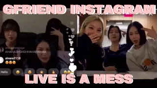 Gfriend instagram live is a mess