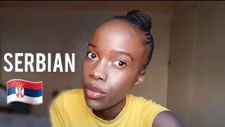 AFRICAN GIRL SPEAKING SERBIAN