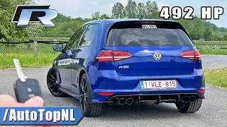492HP VW GOLF R MK7 REVIEW on AUTOBAHN [NO SPEED LIMIT] by AutoTopNL