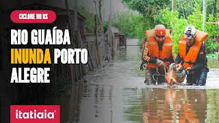 FORTES CHUVAS CAUSAM ENCHENTES EM PORTO ALEGRE