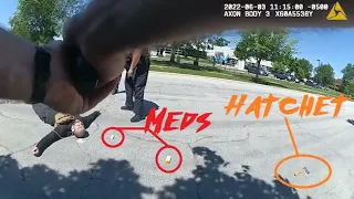 Bodycam Shows Naperville Police Officer Shooting Hatchet Man