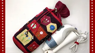 DIY делаю красоту для кухни из остатков ткани.Best use of small fabric pieces . Hand Stitch .