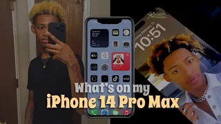 WHATS IN MY IPHONE 14 PRO MAX | *iOS 16 + APP Recommendations*