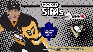 NHL 16 - Maple Leafs vs Penguins (Hockey Sims)