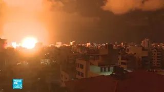 ليست شمس الشروق في عيد الفطر.. بل القصف الإسرائيلي على غزة !!