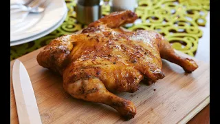 Poulet en crapaudine aux saveurs grecques