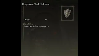 Elden Ring, How to get the Dragon Crest Shield Talisman!