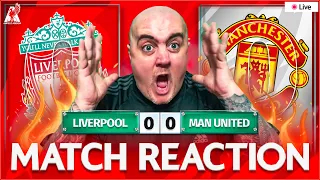 LIVERPOOL 0-0 MAN UNITED - BOTTLERS! THESE PLAYERS ARE FRAUDS! | Craig's LIVE Match Reaction