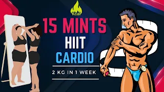 Intense 15 Mints HIIT Cardio Workout For Fat Loss | Home Workout | Full Body Workout #workout #viral