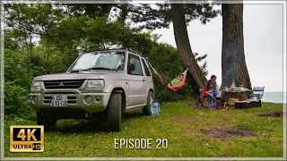 Seaside Camping Adventure | Bed in Mitsubishi Pajero Mini