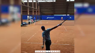 Roland-Garros 2020 : Dimitrov delightful backhands vs. Berankis (Practice Court Level)