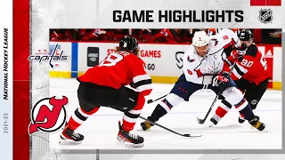 Capitals @ Devils 10/21/21 | NHL Highlights