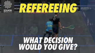 Squash Refereeing: Simon Rösner V Borja Golan -  No let