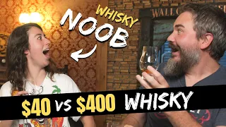 NOOB Tries $40 vs $400 Whisky | WHISKEY CURIOUS