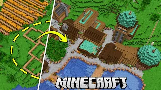 I Built My Own Mega Village in Survival Minecraft!