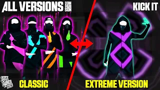 COMPARING KICK IT | JUST DANCE COMPARISON [ALL VERSIONS]