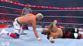 Cody Rhodes Vs Solo Sikoa Full Match WWE Raw 2023 Highlights