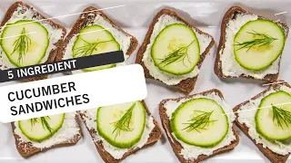 How to make Mini Cucumber Sandwiches