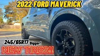 New BIGGER Tires for my FORD MAVERICK!! 245/65R17 (Open Range AT’s)