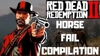 RED DEAD REDEMPTION 2 - Horse FAILS Compilation