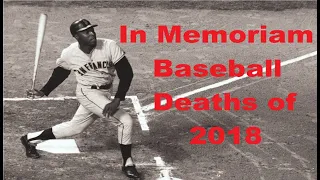 In Memoriam Baseball Deaths of 2018