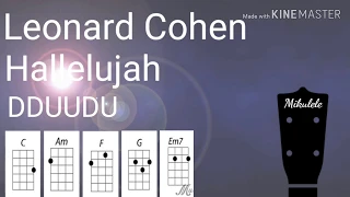 Leonard Cohen , Jeff Buckley- Hallelujah ukulele tutorial / play-a-long