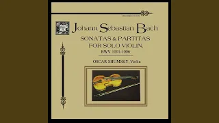 Sonata No. 1 in G minor, BWV 1001: I. Adagio