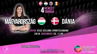 4 Nemzet Torna Siófok: Magyarország - Dánia Női Junior válogatott kézilabda mérkőzés