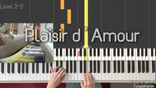 Plaisir d'amour - Jean Martini 🎹 Slow speed piano tutorial