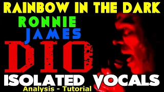 Ronnie James Dio - ISOLATED VOCALS - Rainbow In The Dark - Vocal Analysis and Tutorial