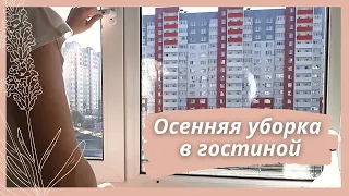 Влажная уборка в гостиной / Мою окно и батарею /Стираю шторы/ Мотивация на уборку / Юлия Влади