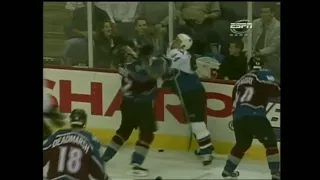 Zednik crosschecks Foote in the face 10/17/00