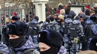 'We Need To Speak Up': Russians Honor Navalny Amid Heavy Police Presence At His Funeral