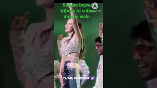 #sonambajwa tribute to #sidhumoosewala#thapi and#dance perform#live #justiceforsidhumoosewala #viral