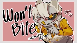 [WON'T BITE meme]