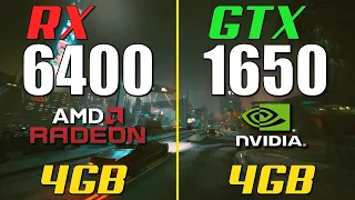 RX 6400 vs. GTX 1650 - Test in 8 Games